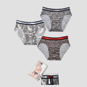 레오파드 패턴 아웃밴딩 남성 3매입 삼각팬티 0128ut 남자팬티 남삼각팬티 남팬티 남성팬티 삼각팬티