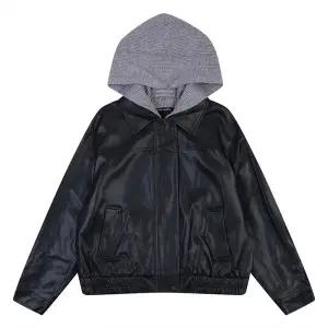 [코데즈컴바인](신세계 사우스시티) 탈착 니트후드 레자점퍼 (CJC-LE501W9)