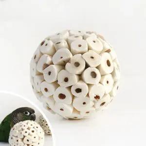 [하프클럽/올펫몰]부드러운 솔라볼 중형 1P 천연 앵무새 장난감 입질