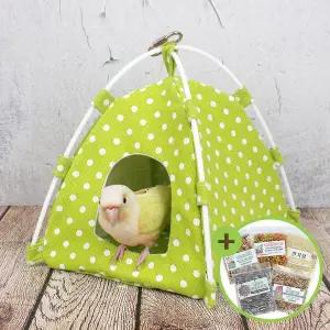 [하프클럽/올펫몰]원터치 버드텐트(대) 패드 앵무새침대 햄스터 OF-5092