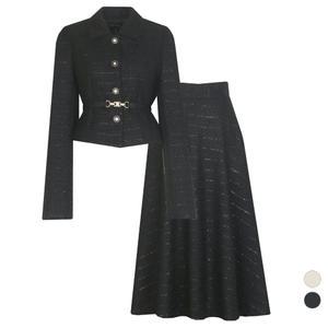 SET 여성i 로망스 가을봄 정장트위드 자켓+스커트 세트