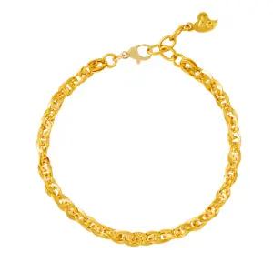 [한국금다이아몬드] 순금 24k 팔찌 여자 금 커브 체인 7.5g