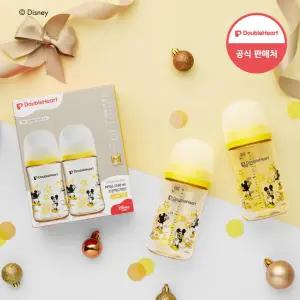 더블하트 모유실감 디즈니 에디션 미키 클래식 240ml 트윈팩 / PPSU 젖병