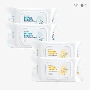 닥터퓨리 건조기시트 섬유유연제 드라이시트 80매 x 4입 향 혼합)