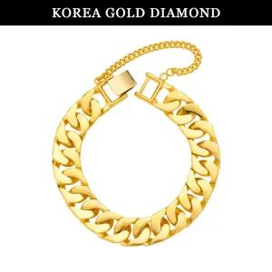 [한국금다이아몬드] 순금 팔찌 24K 남자 면 체인 금팔찌 56.25g