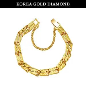 [한국금다이아몬드] 순금 팔찌 24K 남자 대나무 체인 금팔찌 37.5g