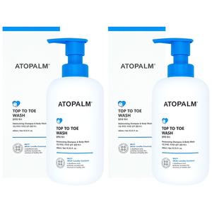 아토팜 탑투토 워시 460ml + 460ml 약산성 아기바스 베이비샴푸