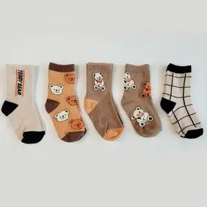 J초코곰5족 봄 여름 가을 겨울 크리스마스 아동양말 유아 어린이 집 선물세트 유치원 답례품 아기 초등 방한