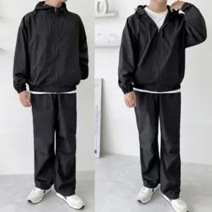 남자 포시즌 후드 바람막이 스트링 와이드 세트 DMS-SET-Q4151866