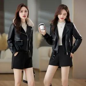 여성 잠바 패딩다운 점퍼 리얼 가죽 겨울 숏 패딩 자켓 양 코트 힛템