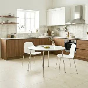 [신세계라이브쇼핑]동서가구 E0 모아 1000 원형 식탁 테이블 크롬 다리 DF927622