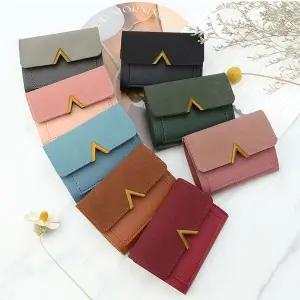 고급 스웨이드 가죽 명함 카드 반지갑 (WFKB6A7)