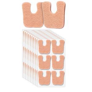 [미국배송] DR. JK- 발밑용 펠트 캘러스 쿠션 60개 1/5인치 두께 베이지색 U자형 패드 접착 옥수수 패드