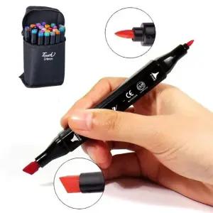 미술용품 24컬러 트윈마카펜 디자인펜 디자인마카세트 (WFKC4DY)