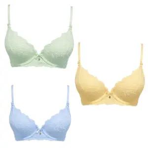 [롯데백화점]예스 (A컵-D컵)파스텔 솜사탕 컬러 레이스 브라 3종택1YSWBZ301YSWPZ3805