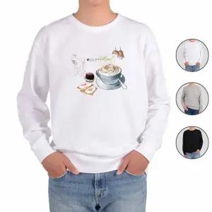 [하프클럽/알티피아]맨투맨 전색상 커피 수채화 노천카페 i 디자인티셔츠