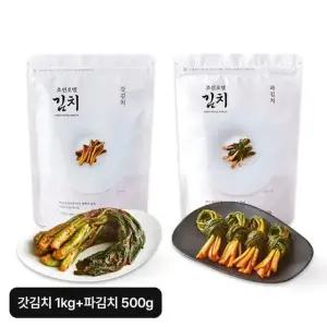 조선호텔 갓김치 1kg+파김치 500g