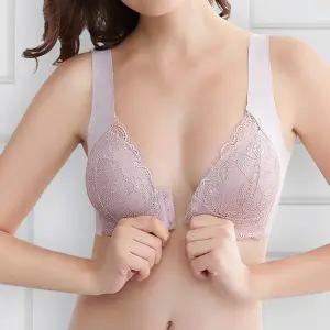 착용 탈의 편리한 앞후크 노와이어 빅사이즈 브라 A21B