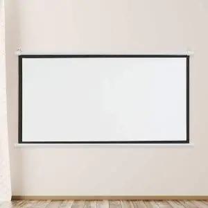 [에이치플러스몰]빔프로젝터 스크린 60형 벽걸이 걸이형빔스크린 사무실스크린