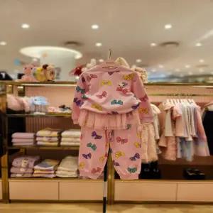 프렌치캣5 여아세트 핑크리본나염맨투맨티 바지 (Q61DDT030DDP030)