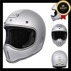 AVA 일본식 오토바이 헬멧 더블 D 버클 클래식 빈티지 로드 투어링 풀 고품질 카페 레이서