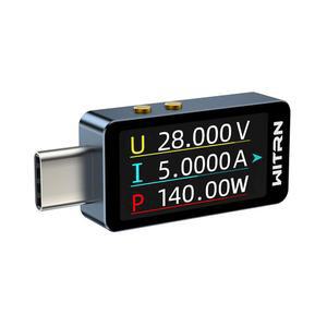 타입-C USB 미터 테스터 전원 멀티미터 전압 및 전류 0-6A 4-36V 전송 속도 40Gbps 업그레이드 가능 펌웨어