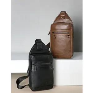 해외 여행 여권 지갑 귀중품 도난 방지 가죽 슬링백 남자메신저백 남성숄더백 남자슬링백