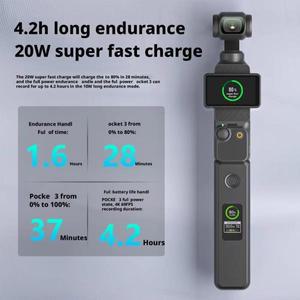 DJI 오즈모 포켓 3 확장 배터리 그립 핸들 스마트 퀵 충전 파워 핸들 5000mAh 장시간 브이로그 촬영 액세서