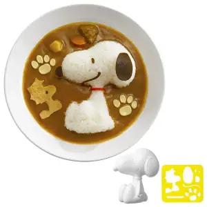 일본 스누피 주먹밥틀+김커팅기세트 카레라이스 데코 K694