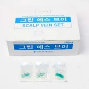병원 의료용 정맥주사 나비바늘 스칼프베인 24gx100p 나비침 애견 멸균