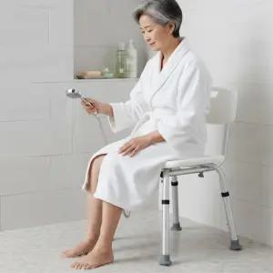 등받이 목욕의자 목욕탕 화장실 샤워 보조용품 어르신 노약자 장애인 발디딤대