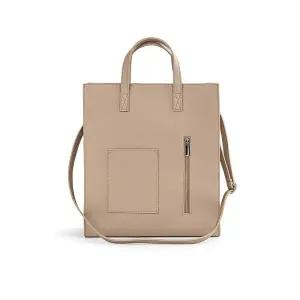 심플 스퀘어 전면지퍼 토트백 탈부착 크로스백 4컬러 크로스백 여성핸드백