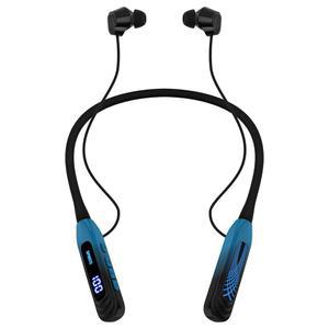 포디티 넥밴드 블루투스 헤드폰, 디스플레이 마그네틱 이어폰 포함 1000시간 추가 배터리 수명, 마이크 무선 스테레오 이어버드, 스포츠/운동/사무실용 방수 인이어 헤드셋(시안 그린)