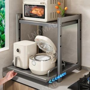 샤크팡 밥솥슬라이딩선반 인출식 수납장 다이 전자레인지 레일 렌지대