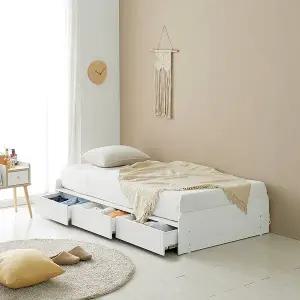 르마인 무헤드 3단서랍 빅수납 슈퍼싱글침대_프레임만(매트별도) SS