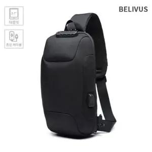 빌리버스 여행용슬링백 BJE118 검정 남자힙 남성서가방 남자슬링백 남자크로스백 남자힙색