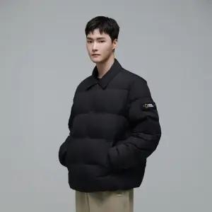 내셔널지오그래픽 내셔널지오그래픽 N244MDW950 카라 경량 구스 다운 점퍼 CARBON BLACK