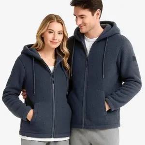 모자달린 겨울 방한 보아털 자켓 플리스 양면 후드 집업 따뜻한 아우터