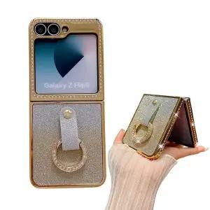 유니블링 갤럭시 z플립 6 5 4 3 펄 큐빅 데코덴 링 하드 케이스