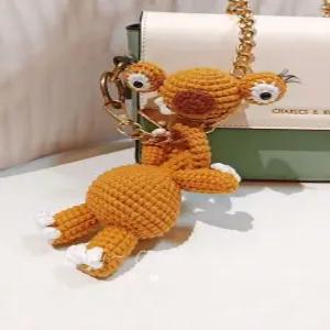 2개세트 DIY 뜨개 재료 목긴 인형 추천 가방 키링 패키지 긴 목걸이 키홀더 선물