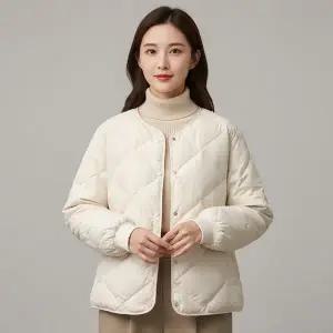 [하프클럽/골피아]여성 경량 패딩 누빔 퀼팅 점퍼 자켓 외투 가을 겨울 방한