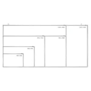 화이트칠판 일반 AL 화이트보드 MDF 학원 회사 학교 카페 50x70