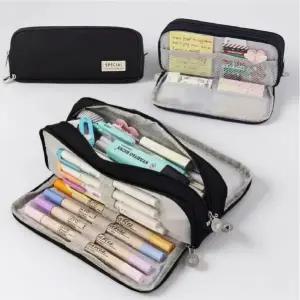 멀티수납 학생용 필통 멀티 수납 지퍼 학생 펜케이스