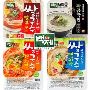 백제 쌀국수 4종 24개 멀티팩 / 멸치맛, 김치맛, 얼큰한맛, 파곰탕면맛 쌀국수