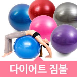 다이어트짐볼 55cm + 펌프/필라테스/스트레칭/요가매트/자세교정/재활치료/마사지/1억보험/유산소