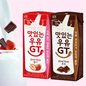 남양 맛있는우유GT 190ml 24팩 초코 딸기