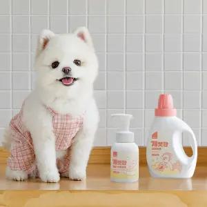 뽀숑하우스 개끗한 주방 + 세탁세제 SET 반려동물 강아지 고양이 밥그릇 세정제