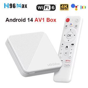 셋톱 박스 스마트 TV 안드로이드 14 2GB 8GB 16GB 와이파이 6 BT 4K HD 구글 보이스 미디어 플레이어 AV1 H96 MAX H313