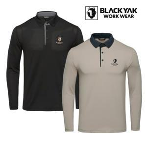 블랙야크 여름 폴로 긴팔 티셔츠 배색 카라 티셔츠