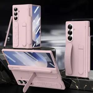 [유니커블]갤럭시 z폴드 7 6 5 4 3 소프트 밴드 스트랩 거치대 힌지 펜 수납 투명 하드 지폴드 폴더 케이스